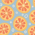 orange, summer, seamless